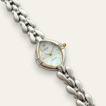 Load image into Gallery viewer, Vintage Seiko Exceline Diamond &amp; Mother of Pearl Dress Watch | 1980s Quartz
