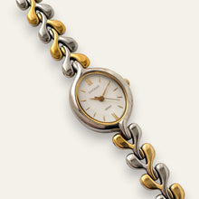 Load image into Gallery viewer, Vintage Seiko Lucent Two Tone Sculptural Dress Watch, Quartz
