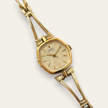 Load image into Gallery viewer, Vintage Seiko Gold Sculptural Dress Watch - Textured Linen Dial, Quartz
