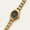 Sekonda Ladies' Gold-Tone Quartz Watch with Black Oval Dial