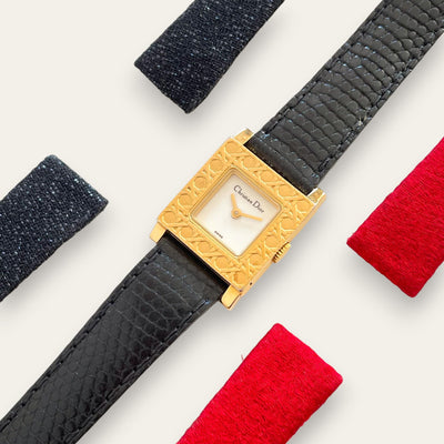 Vintage Christian Dior La Parisienne Gold-Plated Watch | Three Straps