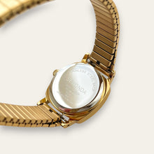 Load image into Gallery viewer, Sekonda Ladies Cushion Case Gold &amp; Black Dial 70s Vintage-Style Quartz Watch
