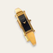 Load image into Gallery viewer, Vintage Gucci 1500L Bangle Watch - Black Dial, Quartz
