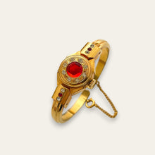 Load image into Gallery viewer, Wilson 17 Jewels Hidden Dial Cocktail Watch, 1970s Vintage Bangle
