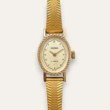 Load image into Gallery viewer, Vintage Sekonda Cocktail Watch | Soviet 17-Jewel Mechanical Gold Oval
