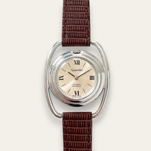 Load image into Gallery viewer, Vintage 1970s Gigandet "Space Age" Mechanical Watch - Silver Dial NOS
