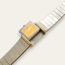 Load image into Gallery viewer, Rare YSL Reverso Watch | Vintage Two-Tone Reversible with Box 1990s
