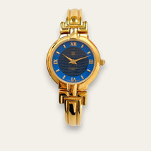 Load image into Gallery viewer, Vintage 90s Gold-Plated Ladies' Givenchy 'Millesime' Watch - Blue Dial
