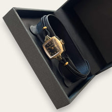 Load image into Gallery viewer, Vintage Bulova Co-Ed 1940 Gold-Filled Ladies Cocktail Watch | Black Dial, Mechanical
