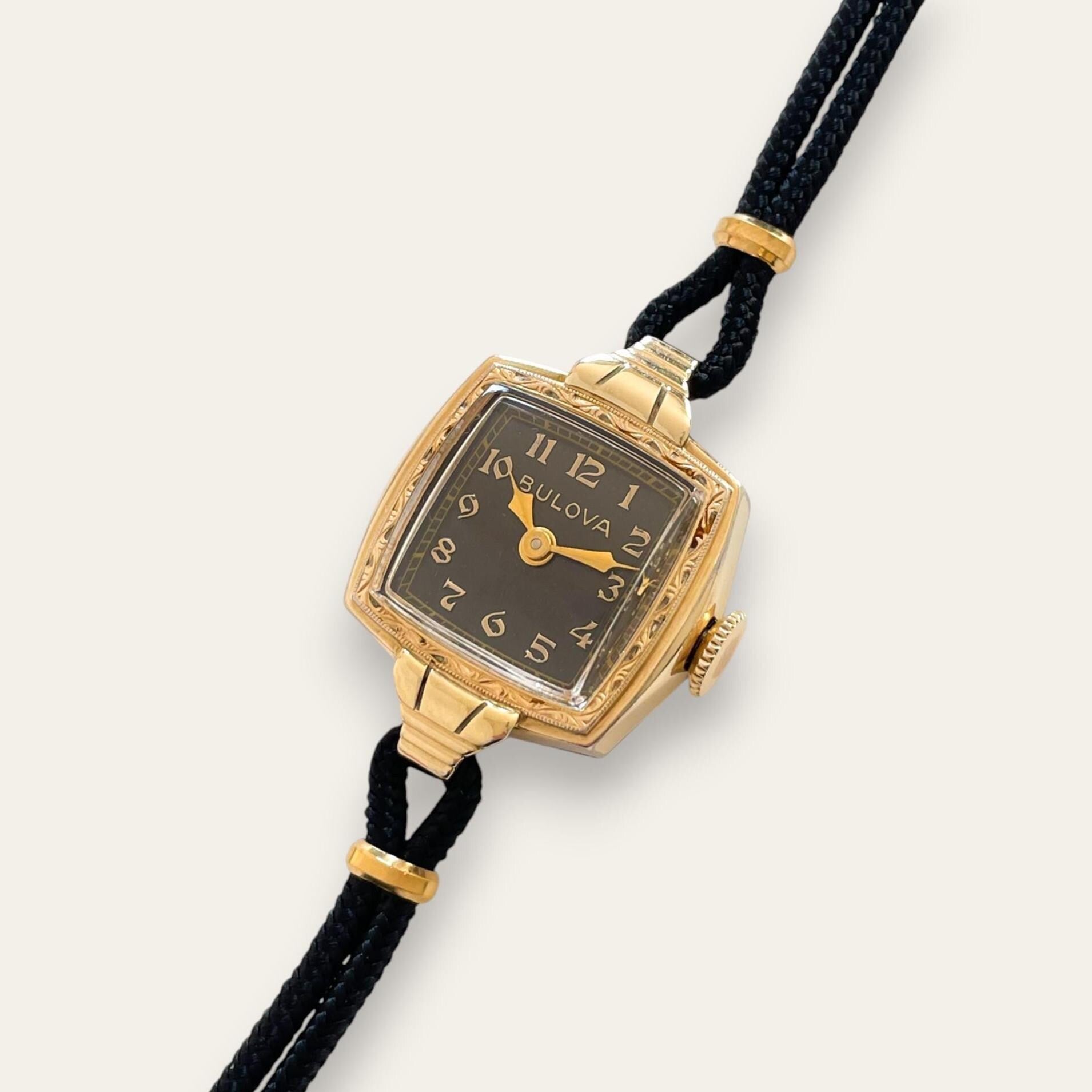 Vintage Bulova Co-Ed 1940 Gold-Filled Ladies Cocktail Watch