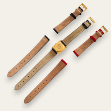 Load image into Gallery viewer, Vintage Christian Dior La Parisienne Gold-Plated Watch | Three Straps
