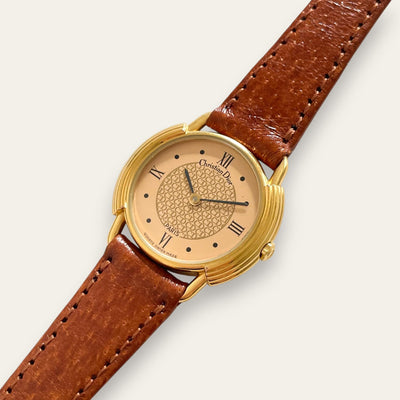 Christian Dior 58.121 Vintage Watch – CD Monogram Dial, Gold-Plated, Quartz