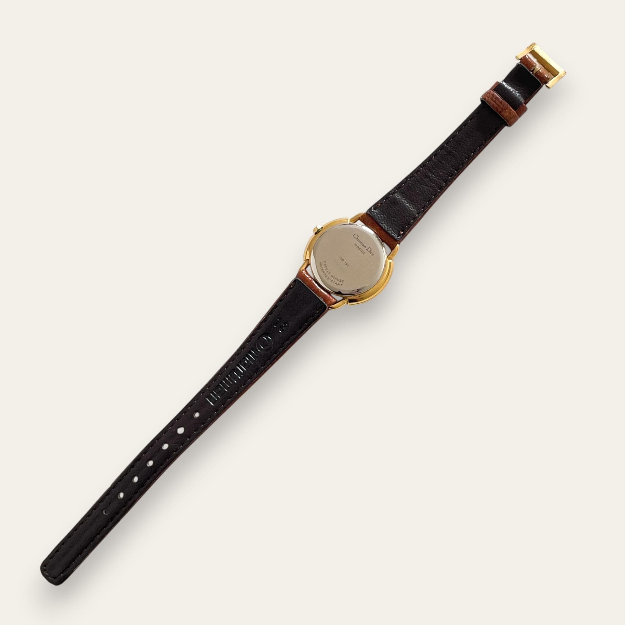 Christian Dior 58.121 Vintage Watch – CD Monogram Dial, Gold
