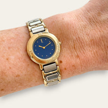 Load image into Gallery viewer, YSL Vintage Watch – Blue Dial, Two-Tone Bracelet, Gold-Plated 1990s
