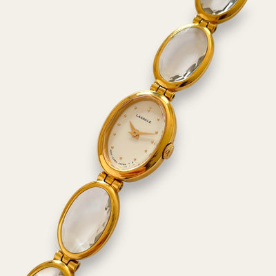 Vintage Lassale by Seiko Gold Crystal Bracelet Watch, Quartz