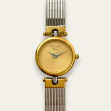 Load image into Gallery viewer, Vintage Christian Dior 3025 — 1990s Gold Dial Two-Tone Watch, Quartz
