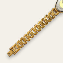 Load image into Gallery viewer, Vintage Jules Jurgensen Diamond Quartz Watch Gold Plated Oval Bracelet
