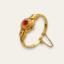 Load image into Gallery viewer, Wilson 17 Jewels Hidden Dial Cocktail Watch, 1970s Vintage Bangle
