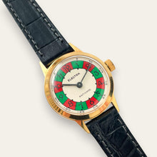 Load image into Gallery viewer, Vintage Electra Roulette Dial Watch | 1970s Swiss Mechanical, NOS
