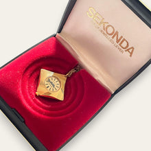 Load image into Gallery viewer, Vintage Sekonda Pendant Watch | 1970s Soviet Mechanical Necklace Boxed
