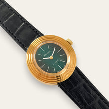 Load image into Gallery viewer, Vintage Atlantic Swiss Watch | Green Sunburst Dial 17-Jewel Mechanical NOS 1970s
