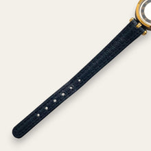 Load image into Gallery viewer, Vintage Gucci Stack Watch | Roman Numeral Dial Gold Black Enamel 2000L
