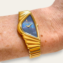 Load image into Gallery viewer, Vintage Seiko Rivoli Ladies Dress Watch, Blue MOP Dial 1N00-5E09 Quartz
