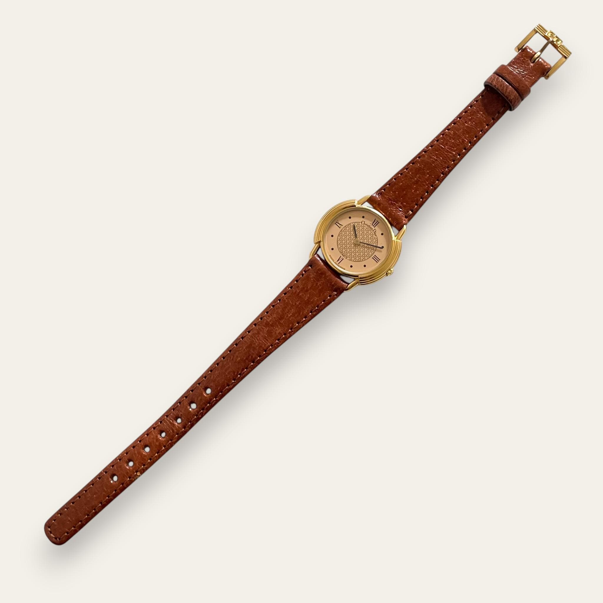 Christian Dior 58.121 Vintage Watch – CD Monogram Dial, Gold