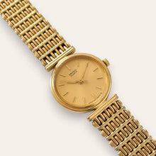 Load image into Gallery viewer, Seiko 1221-0120 Vintage Women's Watch – Gold-Plated Link Bracelet
