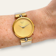 Load image into Gallery viewer, Vintage Christian Dior 3026 — 1990s Gold Dial Two-Tone Watch, Quartz
