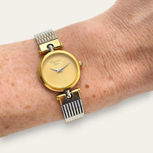 Load image into Gallery viewer, Vintage Christian Dior 3025 — 1990s Gold Dial Two-Tone Watch, Quartz
