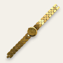Load image into Gallery viewer, Vintage Christian Dior 3041 Black Moon Watch — 1980s Gold-Tone, Quartz
