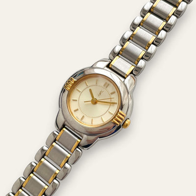 YSL Two-Tone Ladies' Watch - Vintage 1990s Yves Saint Laurent, Quartz