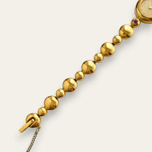 Load image into Gallery viewer, Vintage Seiko Ruby Gold Plated Jewellery Watch Bubble Bracelet, Quartz
