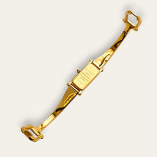 Load image into Gallery viewer, Vintage Ladies' Gold-Plated Gucci 1500L Bangle Quartz Watch - Black

