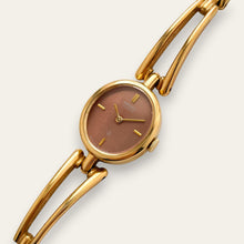 Load image into Gallery viewer, Vintage Seiko 1400-5180 Ladies Quartz Watch — Brown Dial, Gold, Quartz
