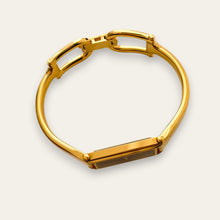 Load image into Gallery viewer, Vintage Ladies' Gold-Plated Gucci 1500L Bangle Quartz Watch - Black
