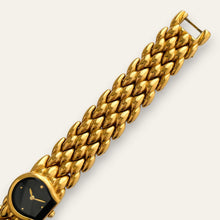 Load image into Gallery viewer, Vintage Seiko Rivoli 4N00-6421 Ladies Watch — Black Dial, Gold, Quartz
