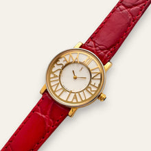 Load image into Gallery viewer, Vintage YSL 1990s Ladies Quartz Watch, White Dial &amp; Gold Case
