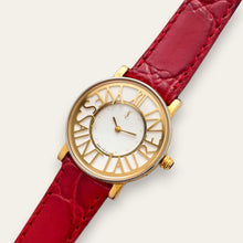 Load image into Gallery viewer, Vintage YSL 1990s Ladies Quartz Watch, White Dial &amp; Gold Case
