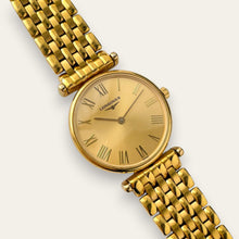 Load image into Gallery viewer, Vintage Longines La Grande Classique Gold Plated Watch, Roman Numerals, Quartz
