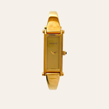 Load image into Gallery viewer, Vintage Gucci 1500L Bangle Watch - Gold Dial, Quartz
