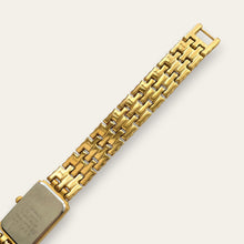 Load image into Gallery viewer, Vintage Seiko Gold-Plated Ladies' Tank Watch, Black Dial — Quartz
