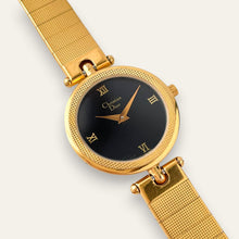 Load image into Gallery viewer, Vintage Christian Dior Quartz Watch, Ref. 3043, Black Dial, 1990s
