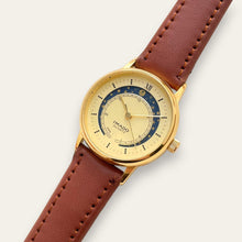 Load image into Gallery viewer, Vintage Imado Moonphase Watch, Gold-Tone, Celestial Dial, Original Box, Quartz
