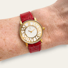Load image into Gallery viewer, Vintage YSL 1990s Ladies Quartz Watch, White Dial &amp; Gold Case
