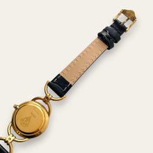 Load image into Gallery viewer, 1990s Vintage Gucci 6000L Quartz Watch - Black Dial
