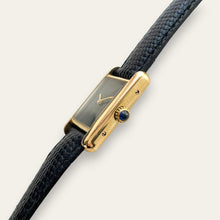 Load image into Gallery viewer, Must de Cartier Tank Vermeil — Black Dial, Mechanical, 1979
