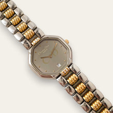 Load image into Gallery viewer, Vintage Two-Tone Christian Dior Ladies' Quartz Watch - Silver Octagon
