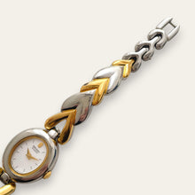 Load image into Gallery viewer, Two-Tone Seiko Quartz Cocktail Watch, Oval Dial, 1990s
